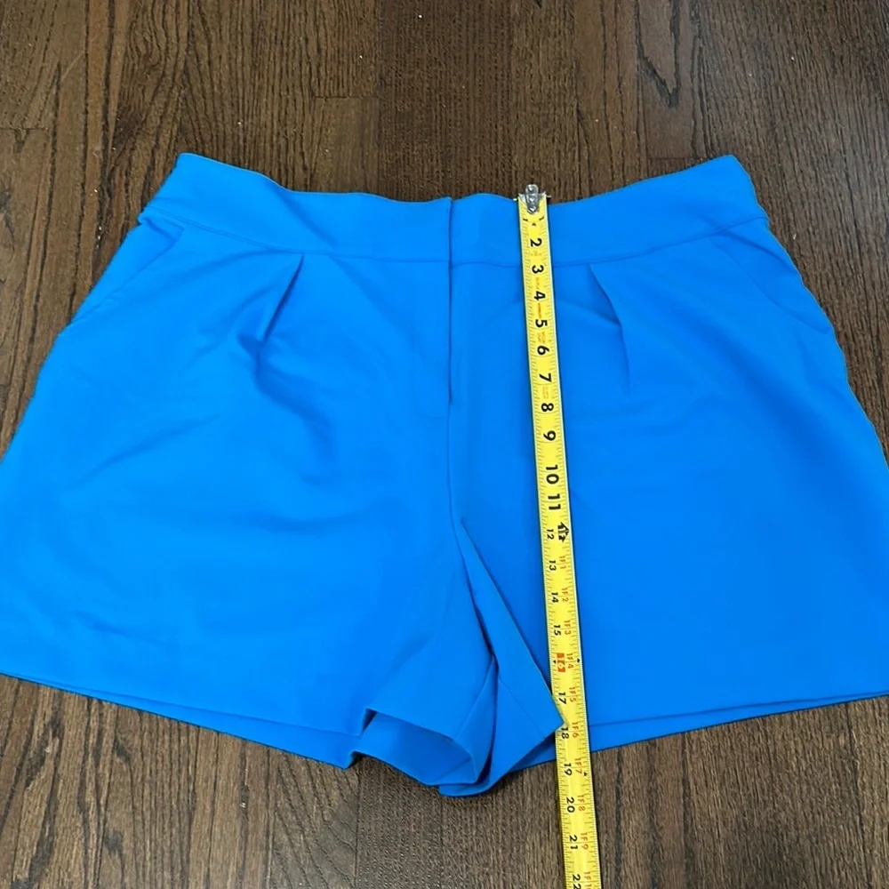 New York & Company Bright Blue High Waist Stretch Shorts XXL - Picture 2 of 8